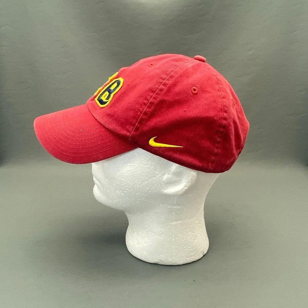 Nike FC Barcelona FCB Soccer Cap Red Adjustable Strapback One Size
